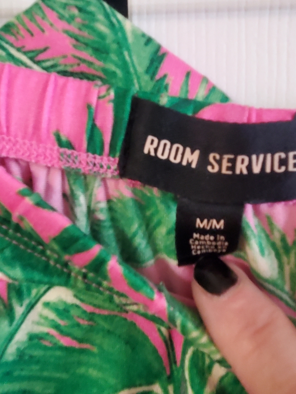Room Service Med 2 Piece Pj Set Tropical Lightweight - Picture 10 of 11